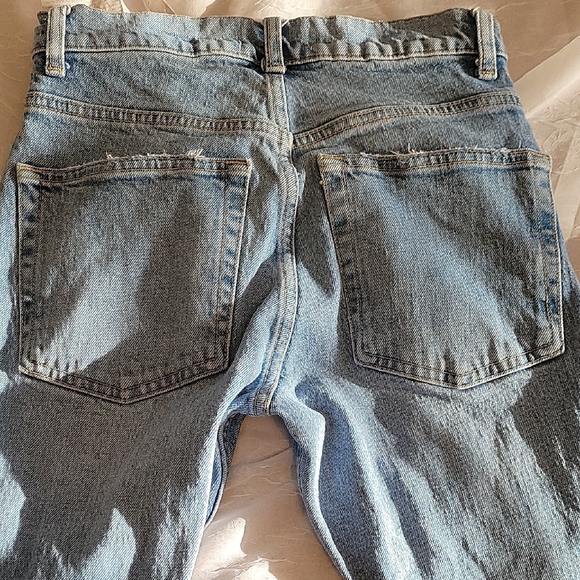 Zara Blue Skinny Jeans with Distressed Details Size 0 - Picture 5 of 10